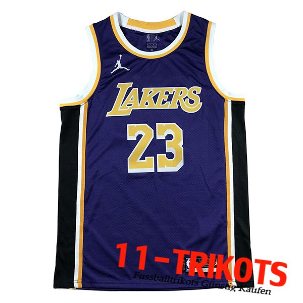 Los Angeles Lakers Trikot (JAMES #23) 2024/25 lila/Schwarz/Gelb
