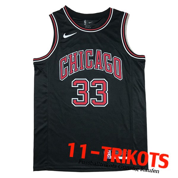 Chicago Bulls Trikot (PIPPEN #33) 2024/25 Schwarz/Rot