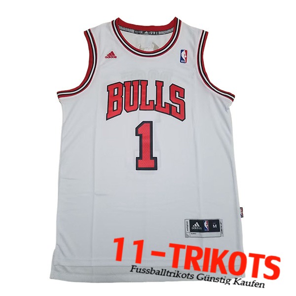 Chicago Bulls Trikot (Rosa #1) 2024/25 Weiß/Rot