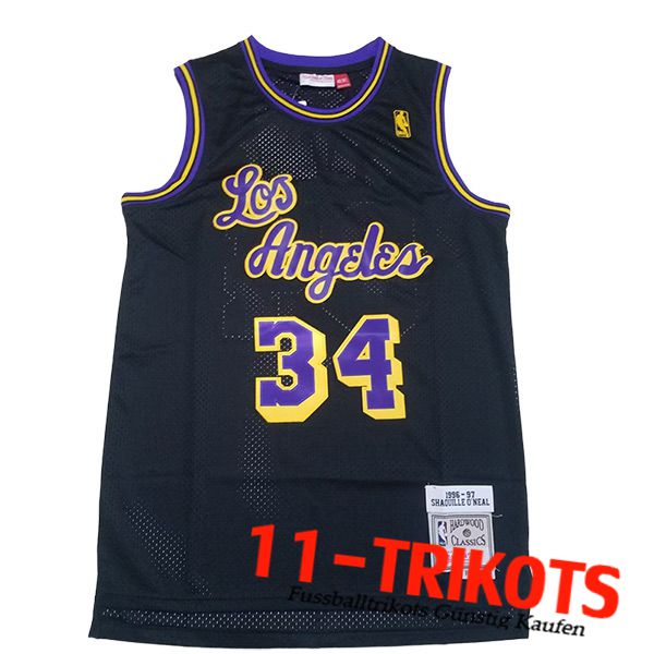 Los Angeles Lakers Trikot (O'NEAL #34) 2024/25 Schwarz/lila/Gelb