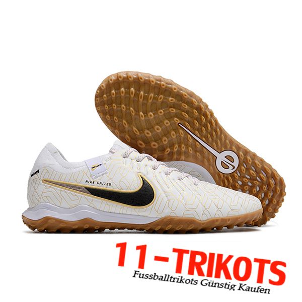 Nike Fussballschuhe Tiempo Legend X PRO TF Beige/Schwarz