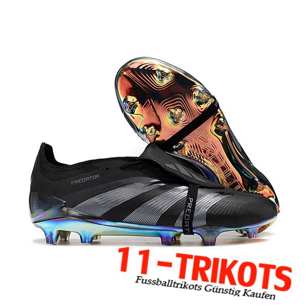 Adidas Fussballschuhe Predator Elite Tongue FG Schwarz/Grau