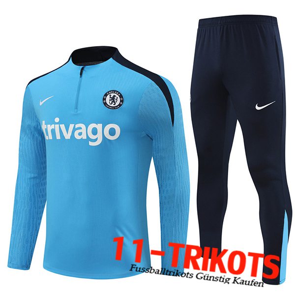 FC Chelsea Trainingsanzug Blau/Schwarz 2024/2025