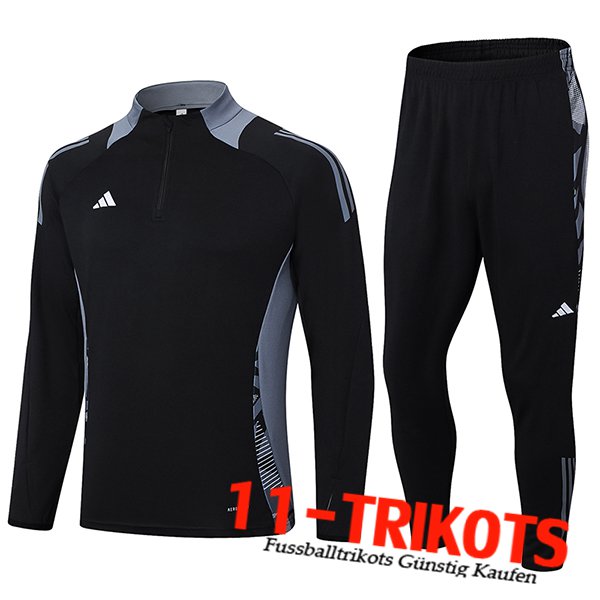 Adidas Trainingsanzug Schwarz/Grau 2024/2025