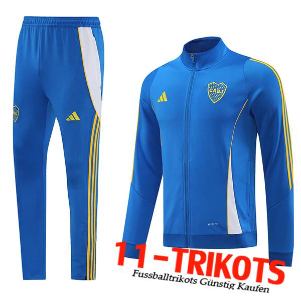 Adidas Trainingsanzug Trainingsjacke Blau/Weiß/Gelb 2024/2025