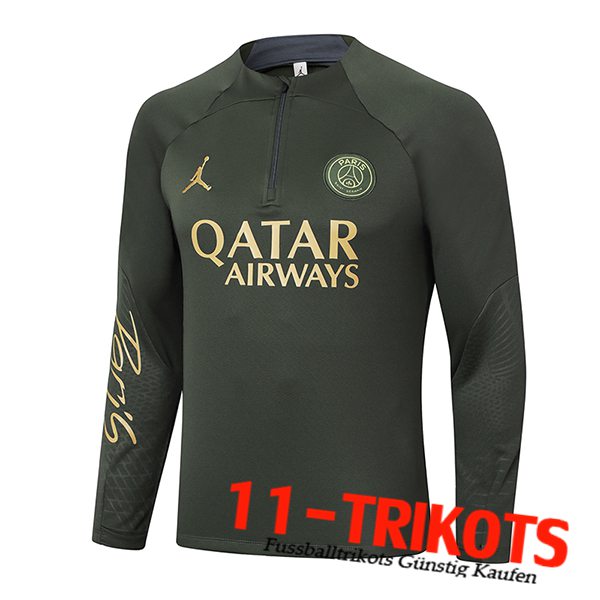 PSG Training Sweatshirt Grün 2024/2025