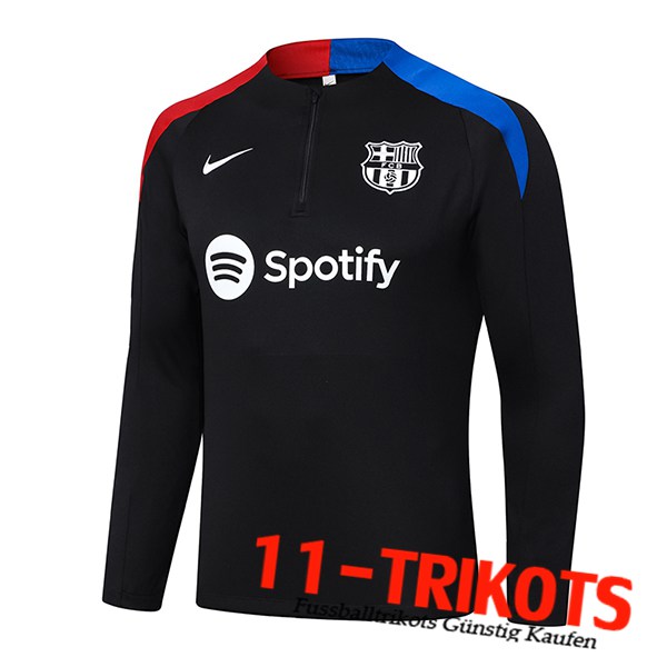FC Barcelona Training Sweatshirt Schwarz/Blau/Rot 2024/2025