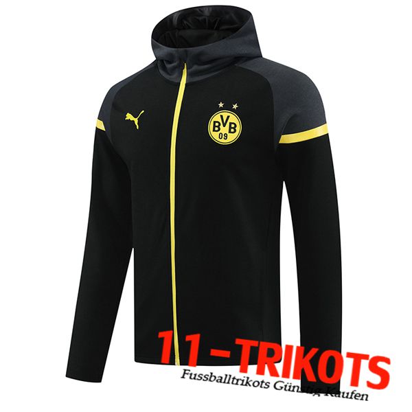 Dortmund Trainingsjacke Mit Kapuze Schwarz/Gelb 2024/2025