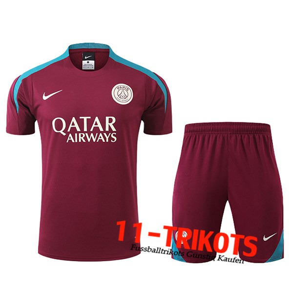 PSG Trainingstrikot + Shorts lila 2024/2025