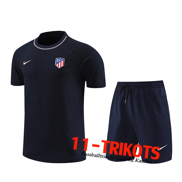 Atletico Madrid Trainingstrikot + Shorts Schwarz 2024/2025