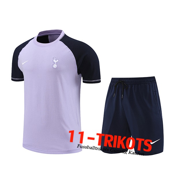 Tottenham Hotspur Trainingstrikot + Shorts lila/Blau 2024/2025