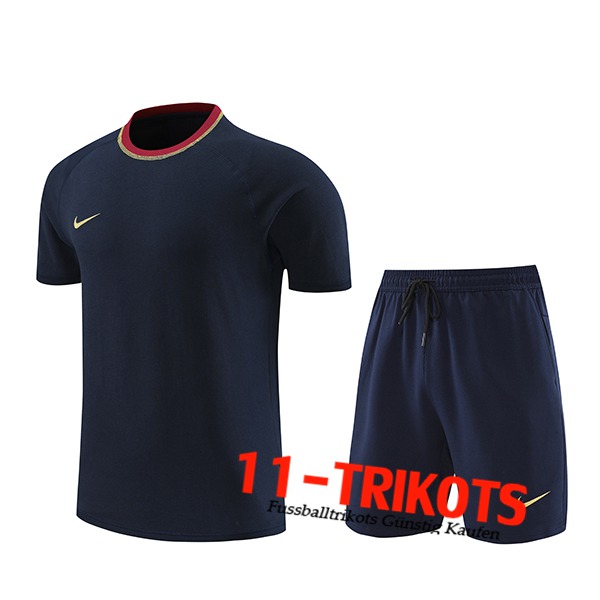 Nike Trainingstrikot + Shorts Dunkelblau 2024/2025