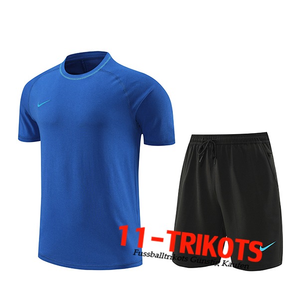 Nike Trainingstrikot + Shorts Blau 2024/2025