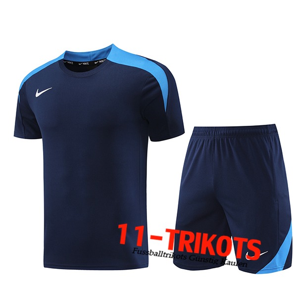 Nike Trainingstrikot + Shorts Navy blau 2024/2025