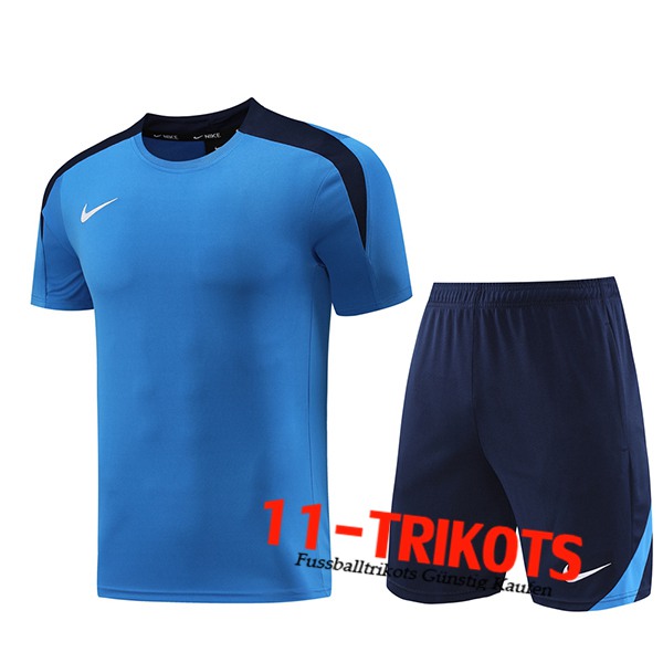 Nike Trainingstrikot + Shorts Blau 2024/2025 -02