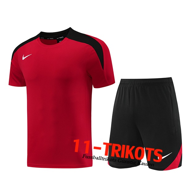 Nike Trainingstrikot + Shorts Rot/Schwarz 2024/2025