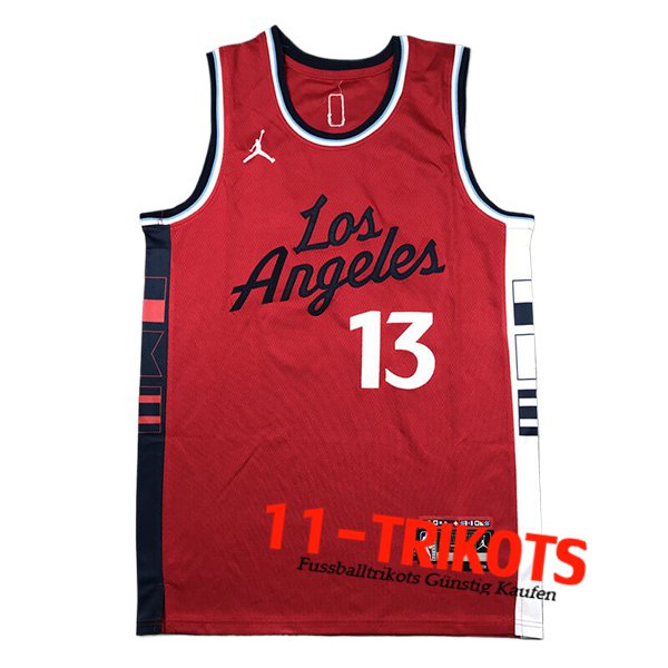 Los Angeles Clippers Trikot (GEORGE #13) 2024/25 Rot/Weiß/Schwarz