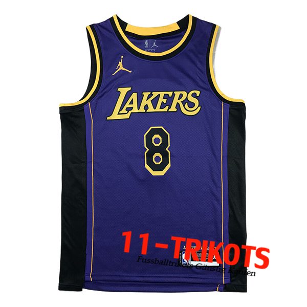 Los Angeles Lakers Trikot (BRYANT #8) 2024/25 lila/Schwarz/Gelb -02