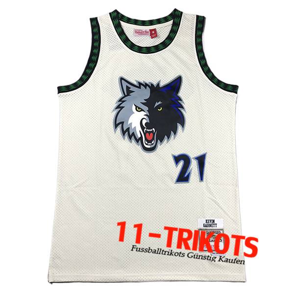 Minnesota Timberwolves Trikot (GARNETT #21) 2024/25 Weiß