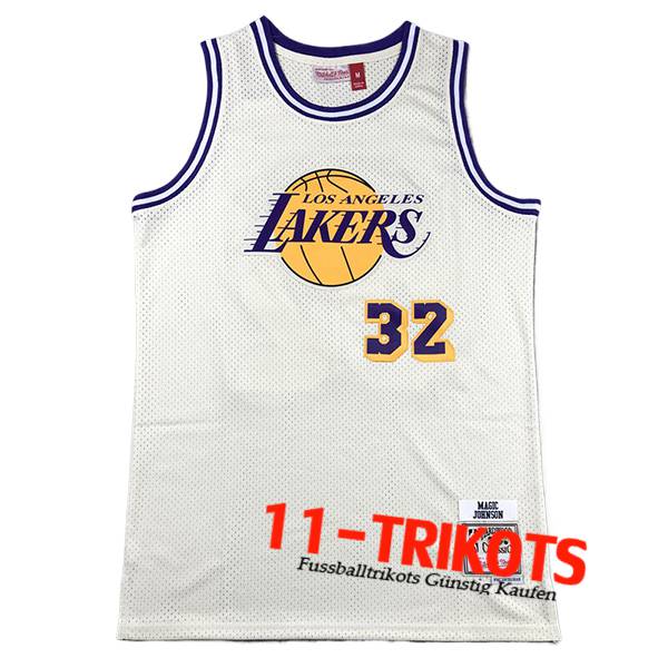 Los Angeles Lakers Trikot (JOHNSON #32) 2024/25 Weiß/Gelb/lila