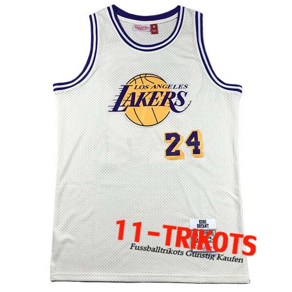 Los Angeles Lakers Trikot (BRYANT #24) 2024/25 Weiß/Gelb/lila