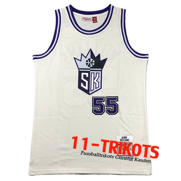 Sacramento Kings Trikot (WILLIAMS #55) 2024/25 Weiß/lila