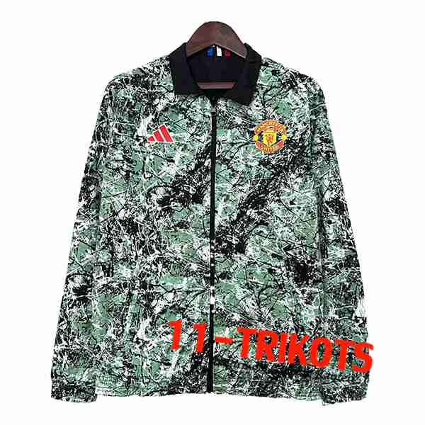 Manchester United Windjacke Grün/Schwarz 2024/2025