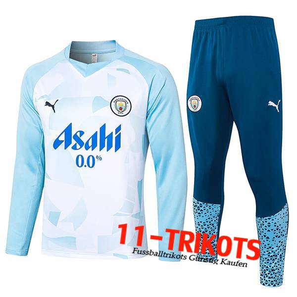 Manchester City Trainingsanzug Weiß/Blau 2024/2025