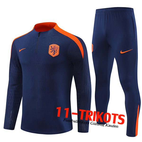 Niederlande Trainingsanzug Blau/Orange 2024/2025