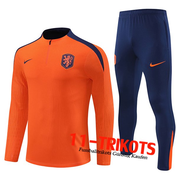 Niederlande Trainingsanzug Orange/Blau 2024/2025