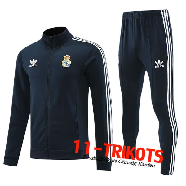 Real Madrid Trainingsanzug Trainingsjacke Schwarz 2024/2025