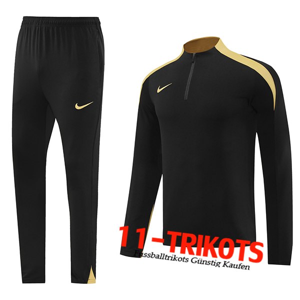 Nike Trainingsanzug Schwarz/Gelb 2024/2025 -02