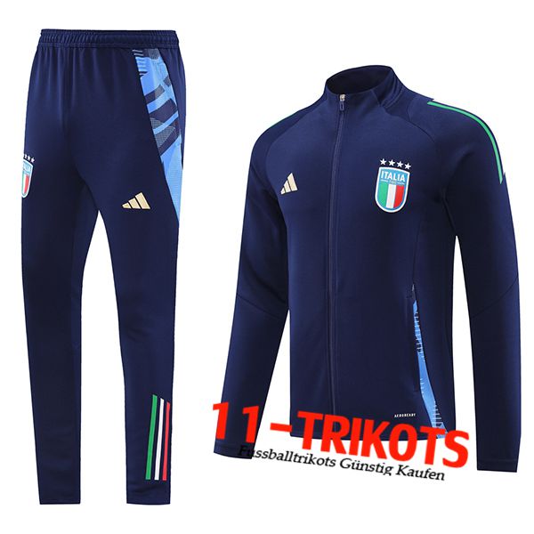 Italien Trainingsanzug (Jacke) Dunkelblau 2024/2025