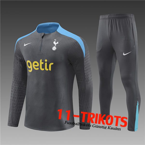 Tottenham Hotspur Trainingsanzug Kinder Dunkelgrau 2024/2025