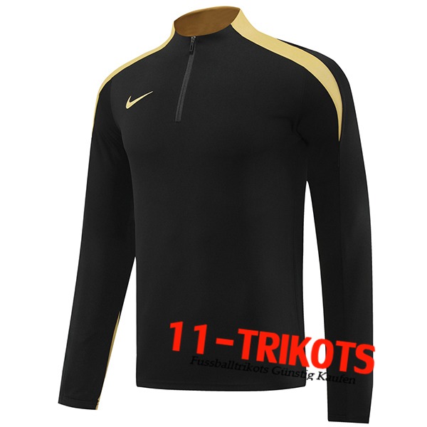 Nike Training Sweatshirt Schwarz/Gelb 2024/2025 -02