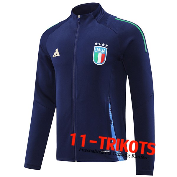 Italien Trainingsjacke Dunkelblau 2024/2025