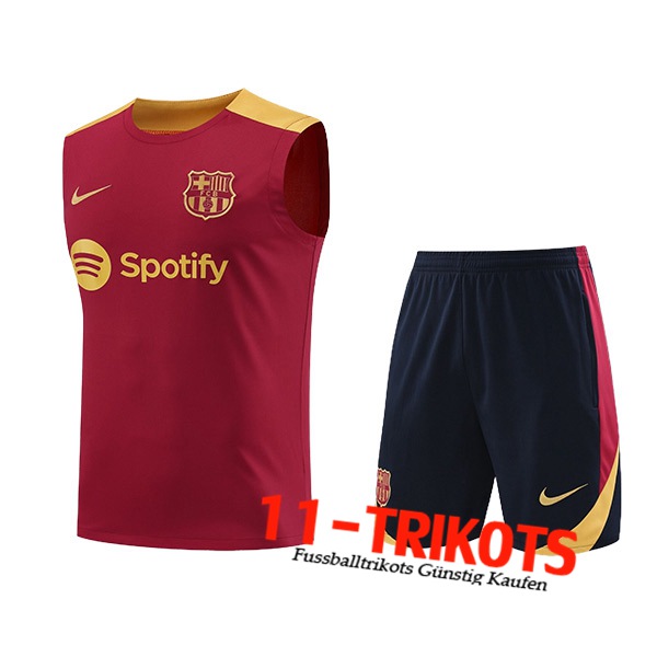 FC Barcelona Trainings-Tanktop Rot/Gelb 2024/2025