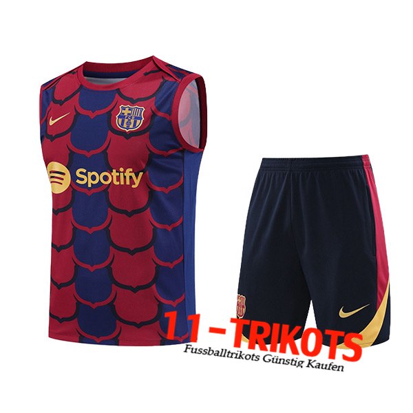 FC Barcelona Trainings-Tanktop Blau/Rot 2024/2025