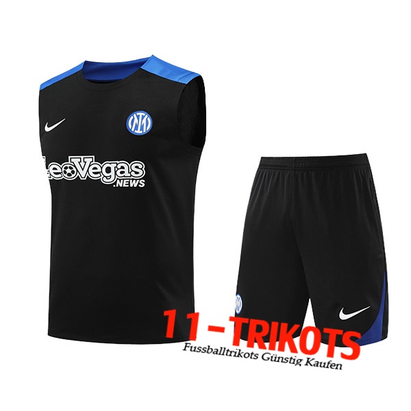 Inter Milan Trainings-Tanktop Schwarz/Blau 2024/2025