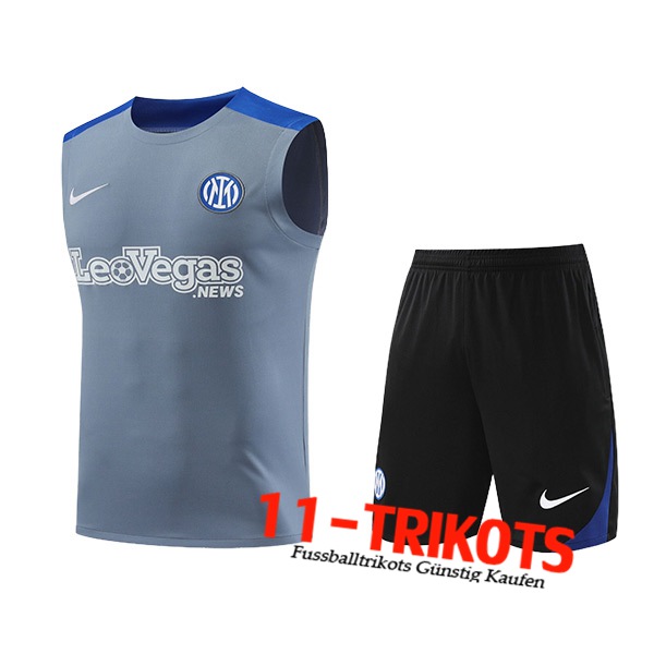 Inter Milan Trainings-Tanktop Grau/Blau 2024/2025