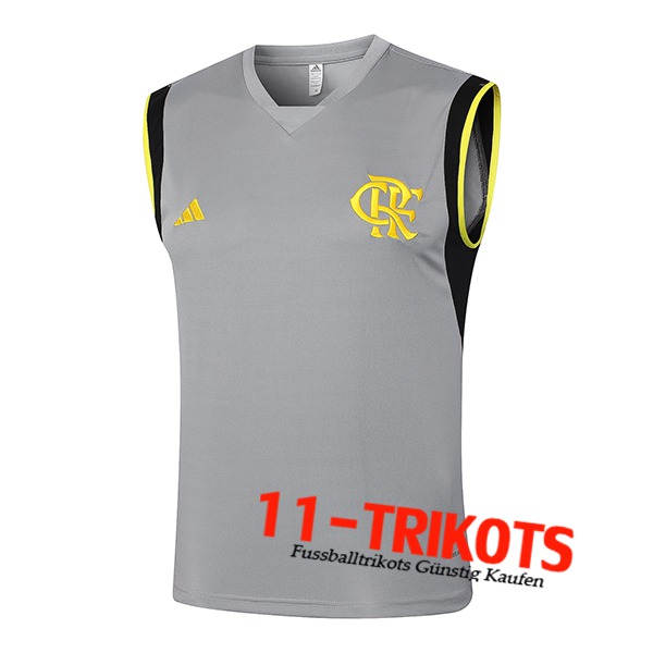 Flamengo Trainings-Tanktop Grau/Schwarz/Gelb 2024/2025