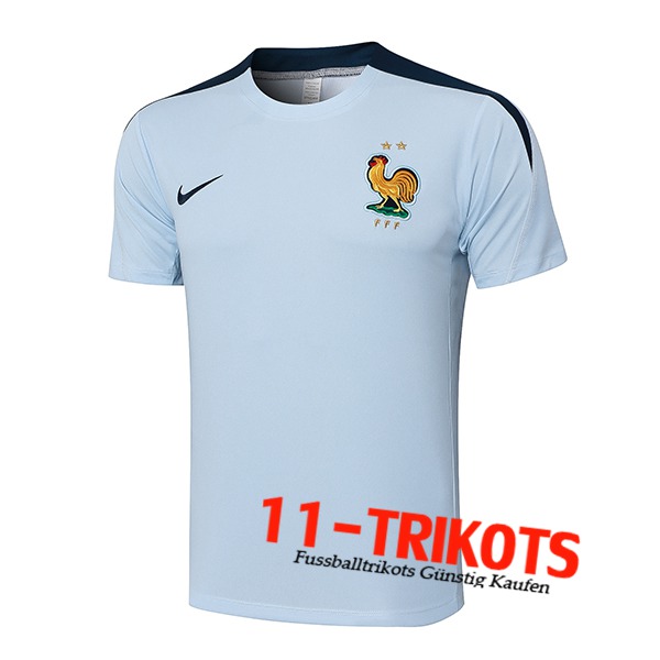 Frankreich Trainings-Tanktop Hellblau 2024/2025 -02