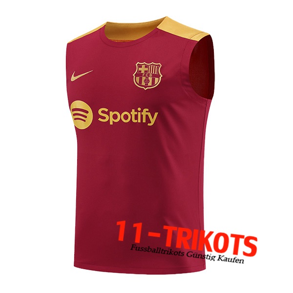 FC Barcelona Trainings-Tanktop Rot/Gelb 2024/2025