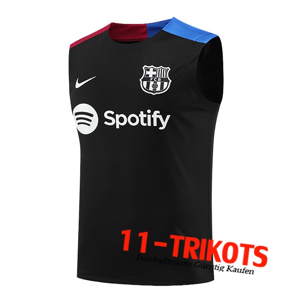 FC Barcelona Trainings-Tanktop Schwarz/Blau/Rot 2024/2025