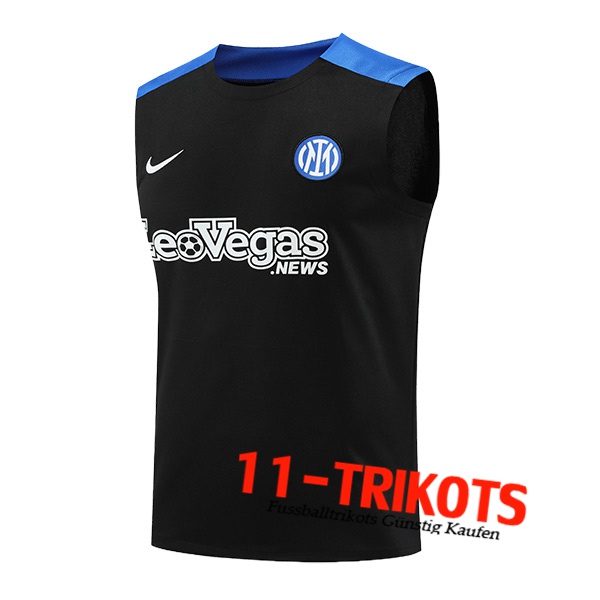 Inter Milan Trainings-Tanktop Schwarz/Blau 2024/2025