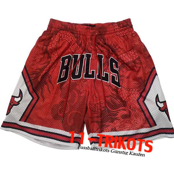 Chicago Bulls Shorts NBA 2024/25 Rot/Weiß