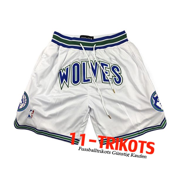 Minnesota Timberwolves Shorts NBA 2024/25 Weiß/Blau