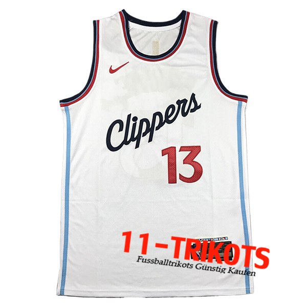 Los Angeles Clippers Trikot (GEORGE #13) 2024/25 Weiß -02