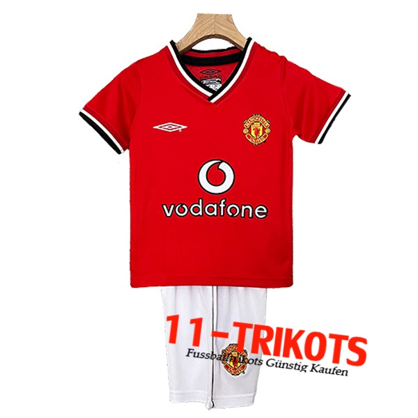 Manchester United Retro Kinder Heimtrikot 2000/2001