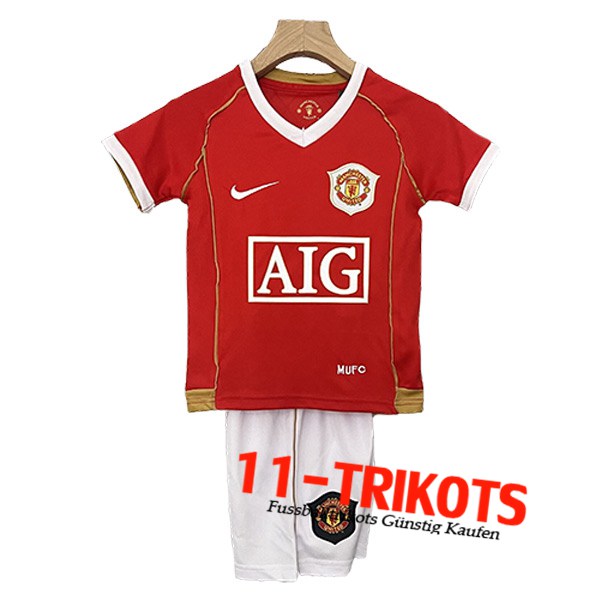 Manchester United Retro Kinder Heimtrikot 2006/2007
